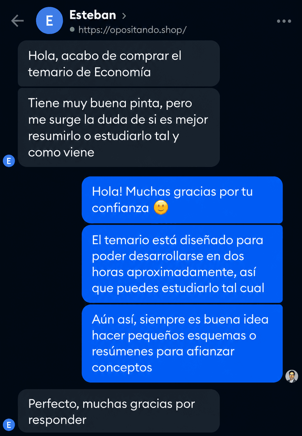 Opinión de Esteban