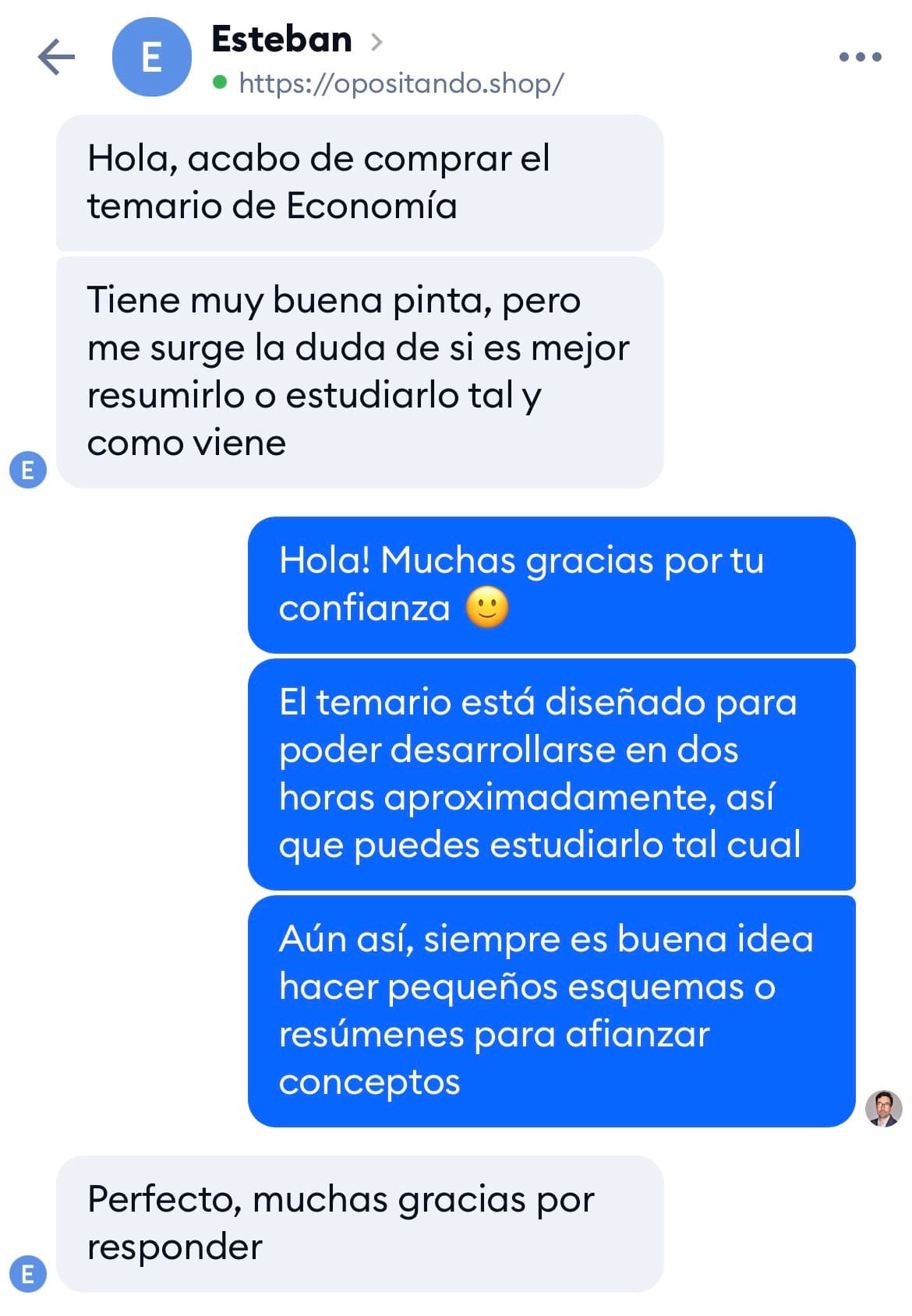 Opinión de Esteban